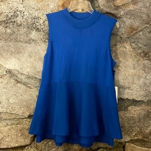 Ivanka Trump Sleeveless Peplum Top Size LG NWT